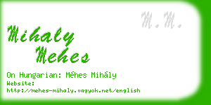 mihaly mehes business card